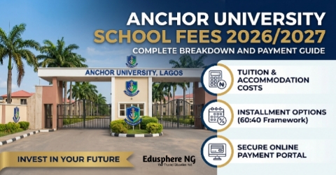 Anchor University School Fees